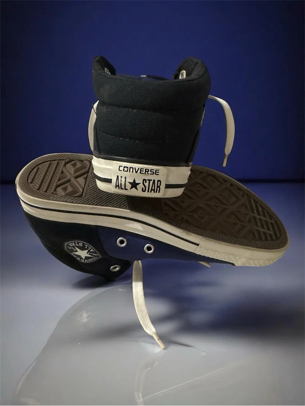 Converse Chuck Taylor All Star Size 5 1/2 Junior Tennis Shoe Blue Navy Black